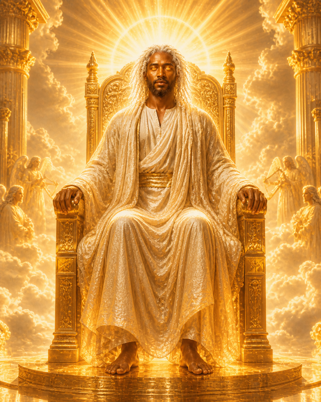 DIvine Throne in Celestial Radiance