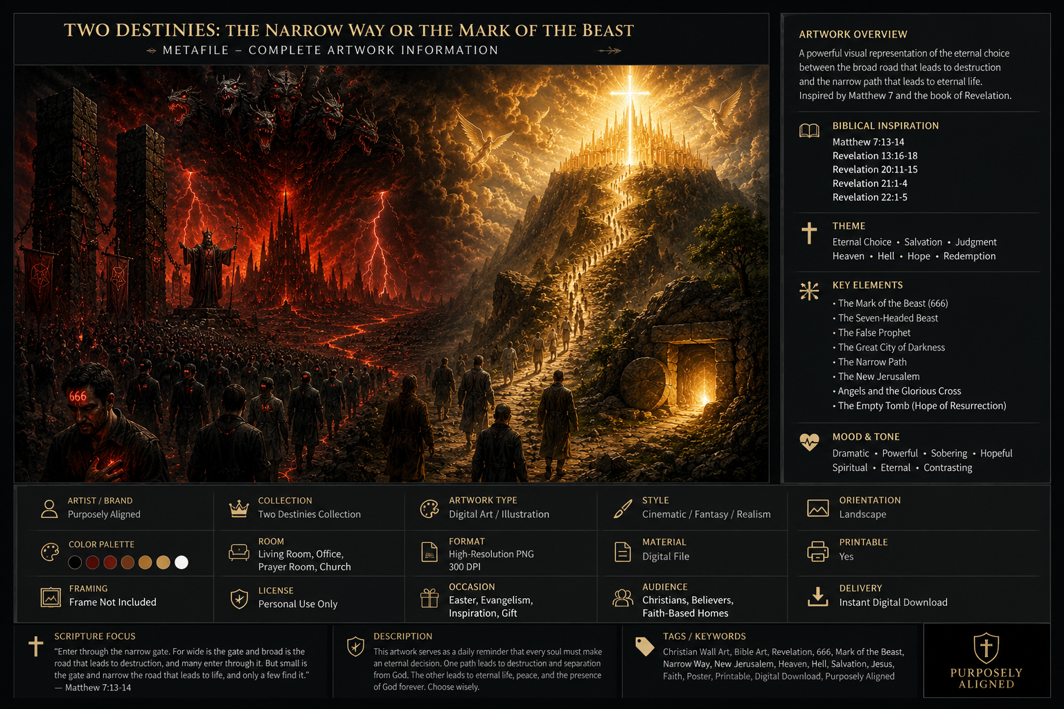 Two Destinies The Narrow Way or the Mark of the Beast